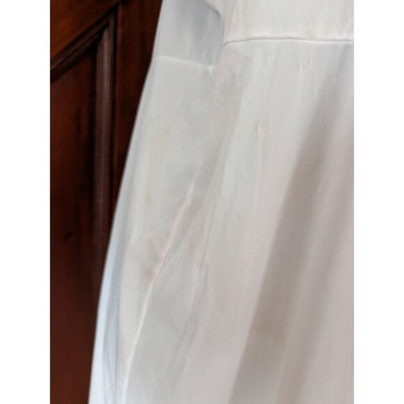 Vintage Vanity Fair White Lace Trim Full Slip 42/24L Nylon Womens Intimates - Picture 4 of 9